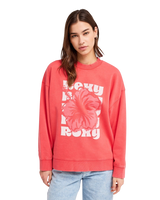The Roxy Womens Lineup Sweatshirt in Hibiscus