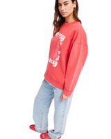 The Roxy Womens Lineup Sweatshirt in Hibiscus