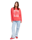 The Roxy Womens Lineup Sweatshirt in Hibiscus