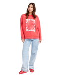 The Roxy Womens Lineup Sweatshirt in Hibiscus