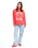 The Roxy Womens Lineup Sweatshirt in Hibiscus