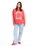 The Roxy Womens Lineup Sweatshirt in Hibiscus