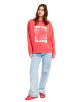 The Roxy Womens Lineup Sweatshirt in Hibiscus