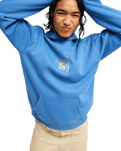 The Roxy Womens Surf Stoked Hoodie in Dutch Blue