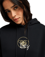 The Roxy Womens Surf Stoked Hoodie in Anthracite