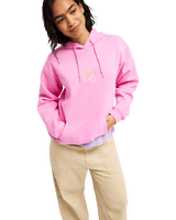 The Roxy Womens Surf Stoked Hoodie in Fuchsia Pink