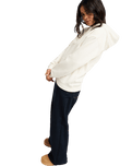 The Roxy Womens Surf Stoked Hoodie in Egret