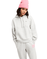 The Roxy Womens Skyflare Hoodie in Light Grey Heather