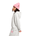 The Roxy Womens Skyflare Hoodie in Light Grey Heather