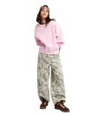 The Roxy Womens Solar Rush Sweatshirt in Pink Lavender