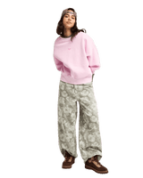 The Roxy Womens Solar Rush Sweatshirt in Pink Lavender