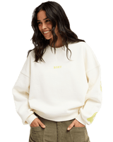 The Roxy Womens Frostbeam Sweatshirt in Coconut Milk