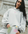 Surf Doll Hoodie in Light Grey Heather