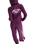 The Roxy Womens Beachy Keen Zip Hoodie in Blackberry Wine