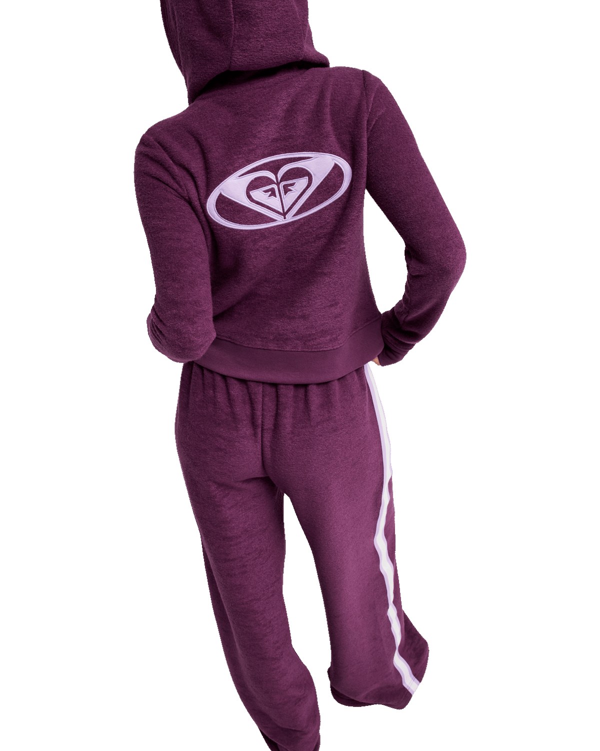The Roxy Womens Beachy Keen Zip Hoodie in Blackberry Wine