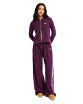 The Roxy Womens Beachy Keen Zip Hoodie in Blackberry Wine