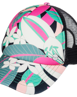 The Roxy Womens Beautiful Morning Cap in Anthracite Palm