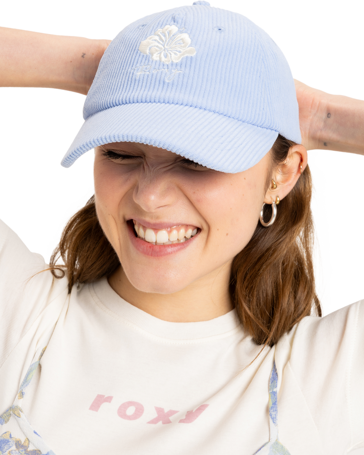 The Roxy Womens Brave Lineup Baseball Cap in Grapemist
