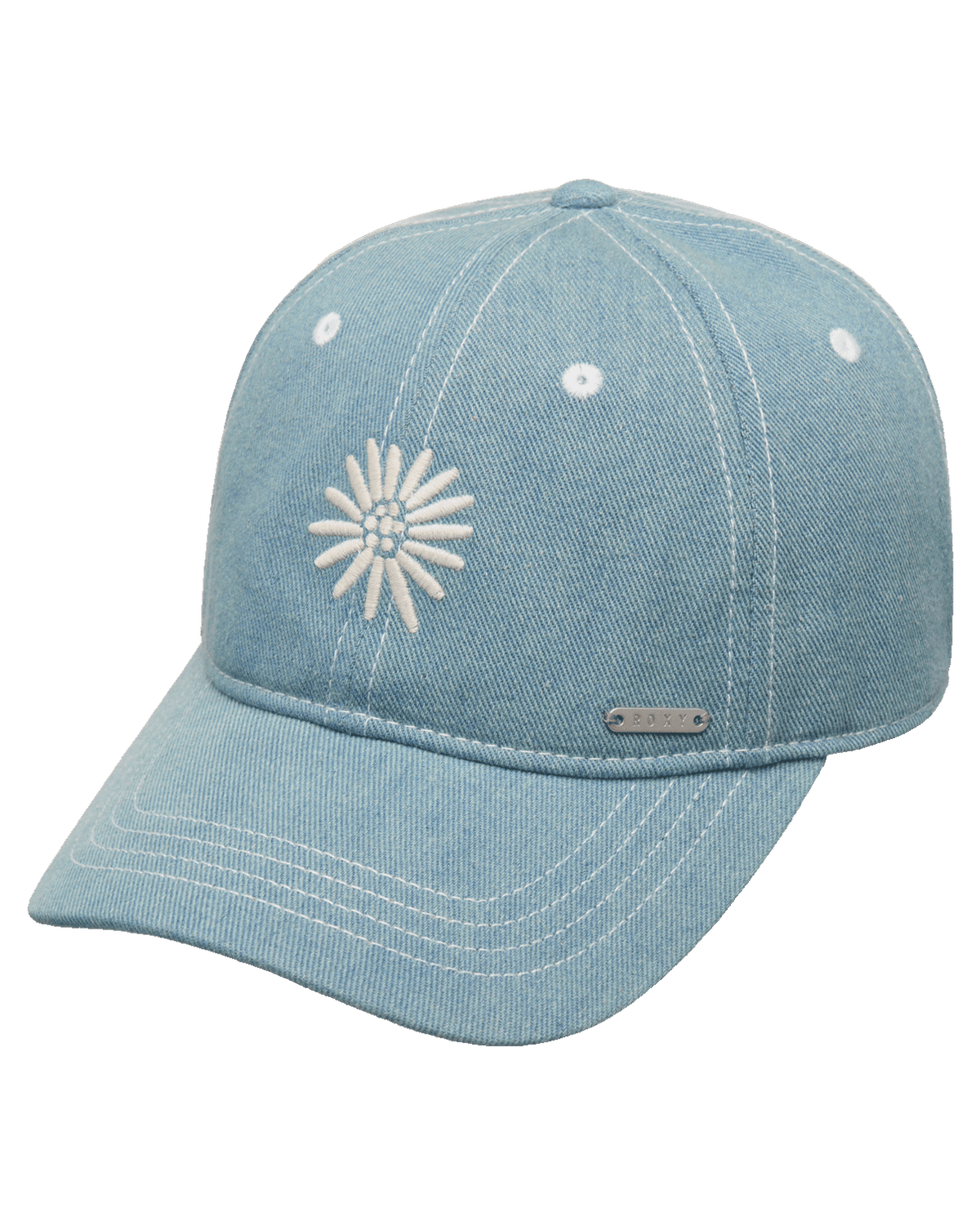 The Roxy Womens Sparkling Cupcake Baseball Cap in Soft Chambray