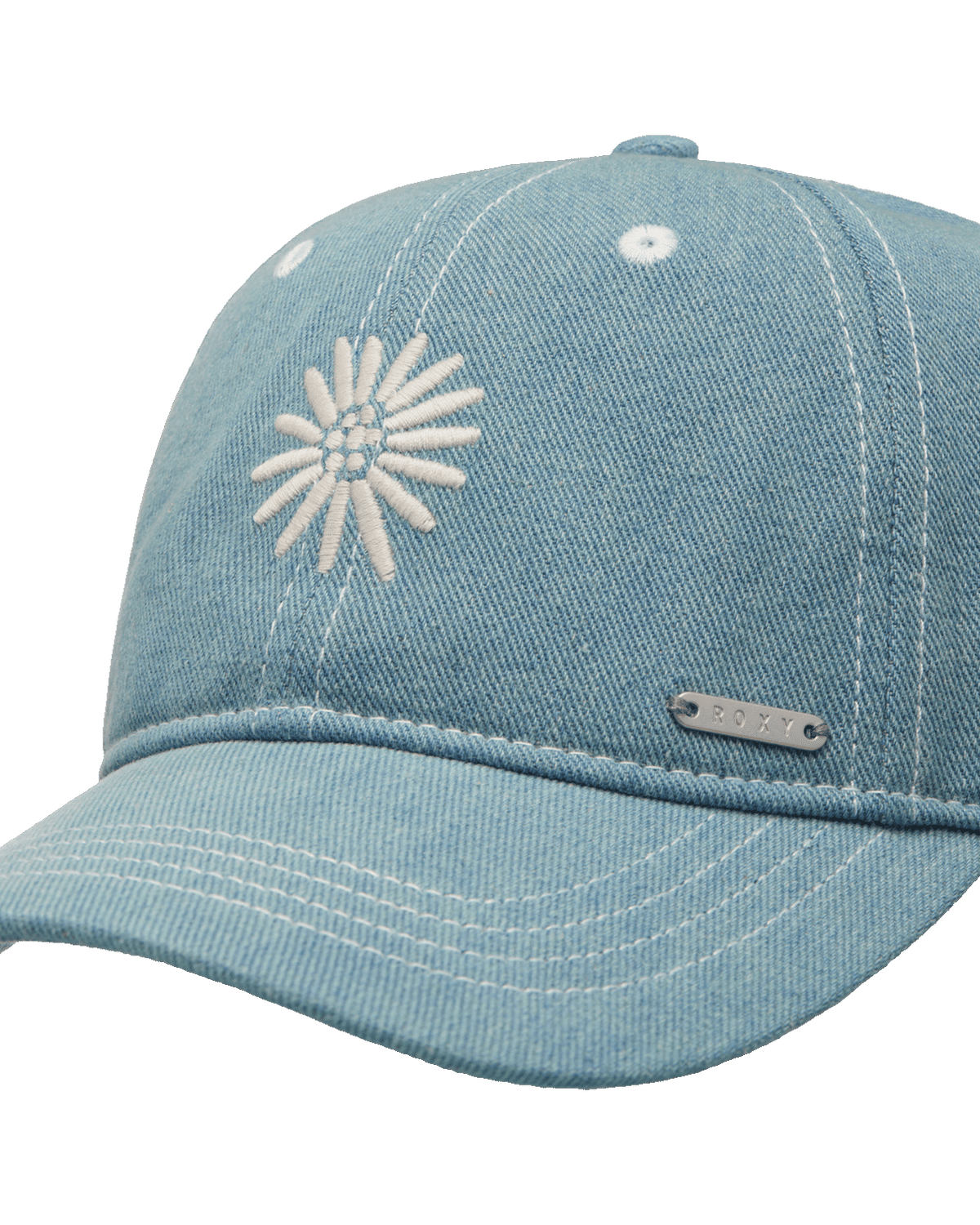 The Roxy Womens Sparkling Cupcake Baseball Cap in Soft Chambray