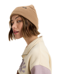 The Roxy Womens Tropical Snow Beanie in Woodsmoke