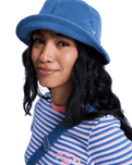 Feeling Embroidered Bucket Hat in Dutch Blue