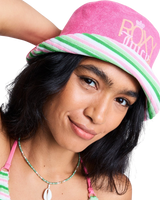 Roxy x Juicy Couture Reversible Bucket Hat in Azalea Pink