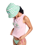 Roxy x Juicy Couture Reversible Bucket Hat in Azalea Pink