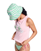 Roxy x Juicy Couture Reversible Bucket Hat in Azalea Pink
