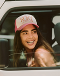Roxy x Juicy Couture Trucker Cap in Azalea Pink