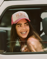 Roxy x Juicy Couture Trucker Cap in Azalea Pink