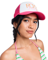 Roxy x Juicy Couture Trucker Cap in Azalea Pink