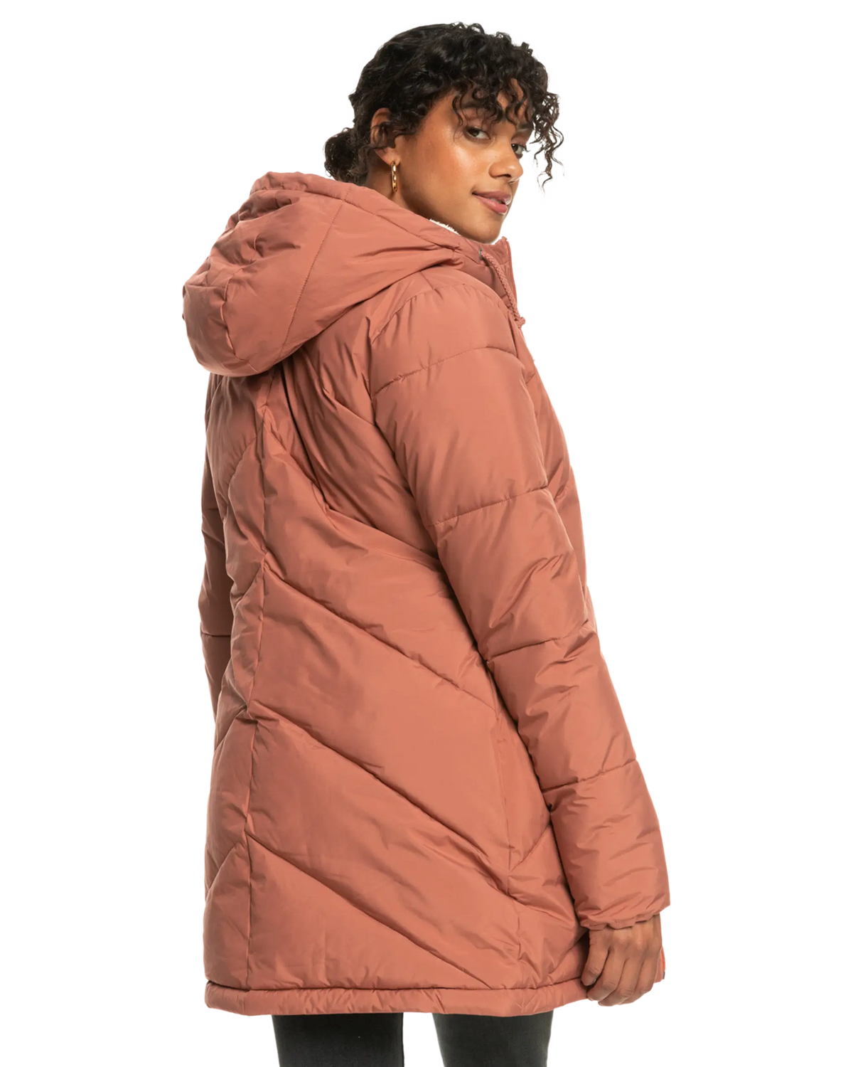 The Roxy Womens Better Weather Jacket in Cedar Wood