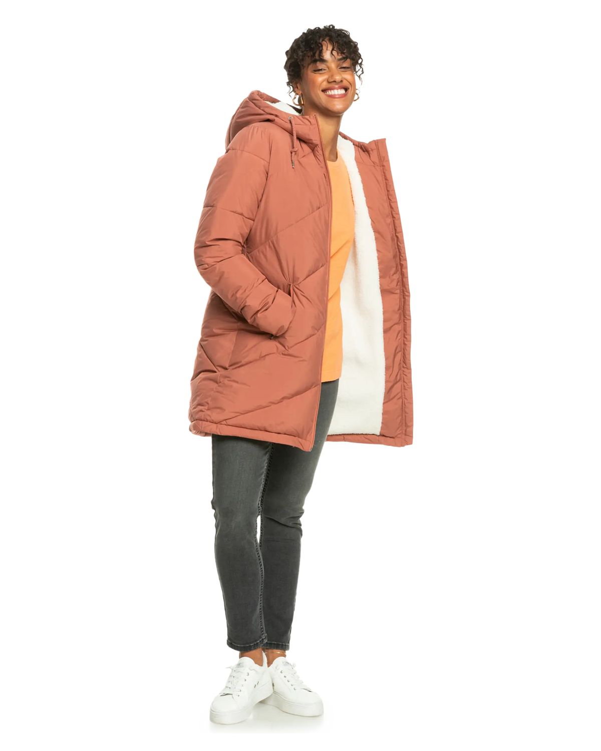 The Roxy Womens Better Weather Jacket in Cedar Wood
