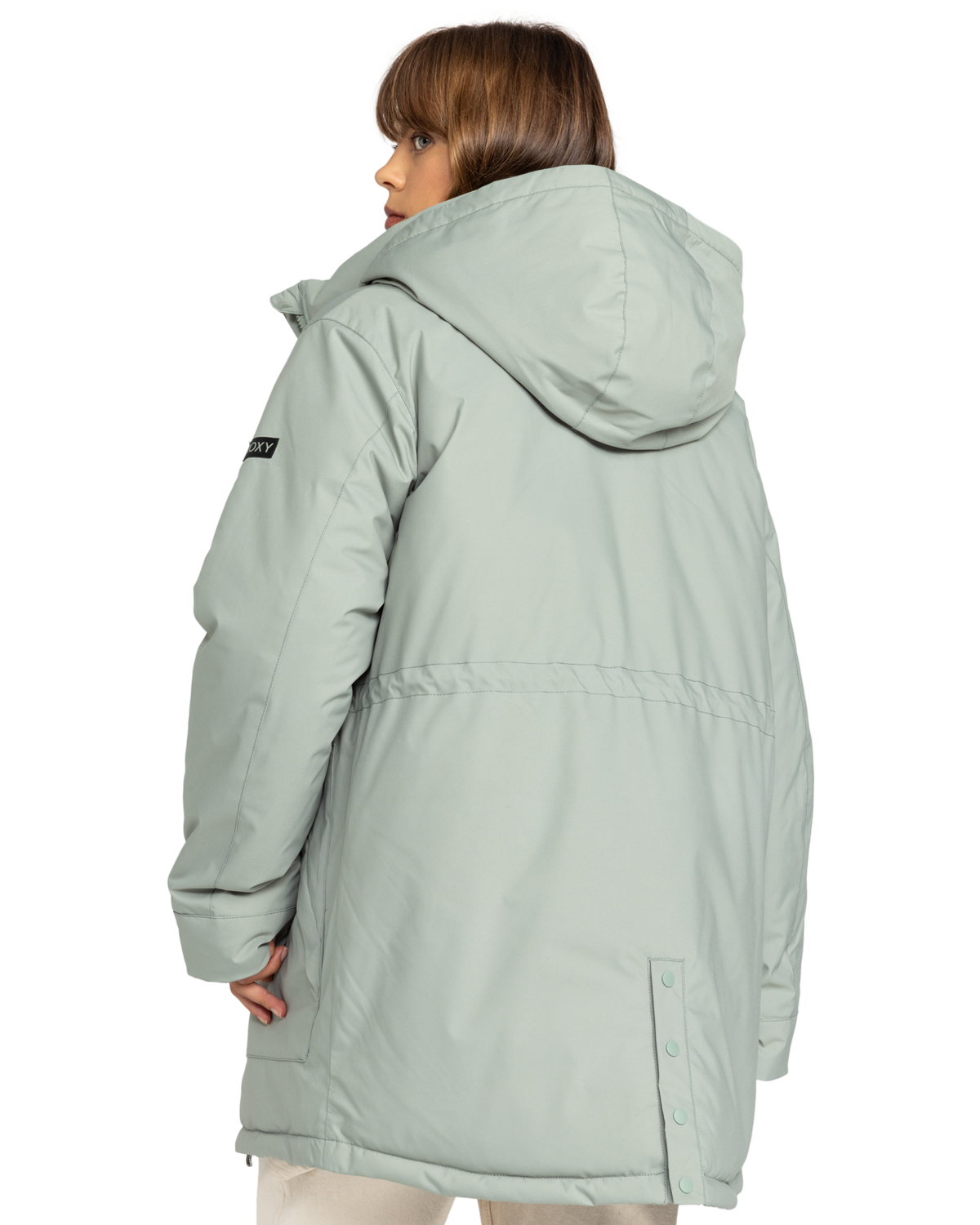 The Roxy Womens Serena Parka Jacket in Lily Pad
