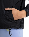 The Roxy Womens Boundless Spirit Waterproof Sport Jacket in Anthracite