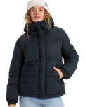 The Roxy Womens Uplands Warmlink Technical Jacket in True Black