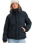 The Roxy Womens Uplands Warmlink Technical Jacket in True Black