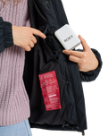 The Roxy Womens Uplands Warmlink Technical Jacket in True Black