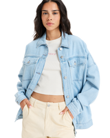 The Roxy Womens The Ocean Is Calling Jacket in Light Blue