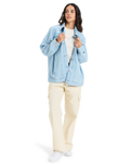 The Roxy Womens The Ocean Is Calling Jacket in Light Blue