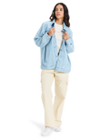 The Roxy Womens The Ocean Is Calling Jacket in Light Blue
