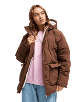 The Roxy Womens Seaside Memories Jacket in Chestut