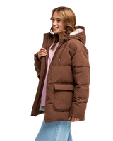 The Roxy Womens Seaside Memories Jacket in Chestut