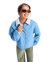 The Roxy Womens Not So Basic Jacket in Beau Blue