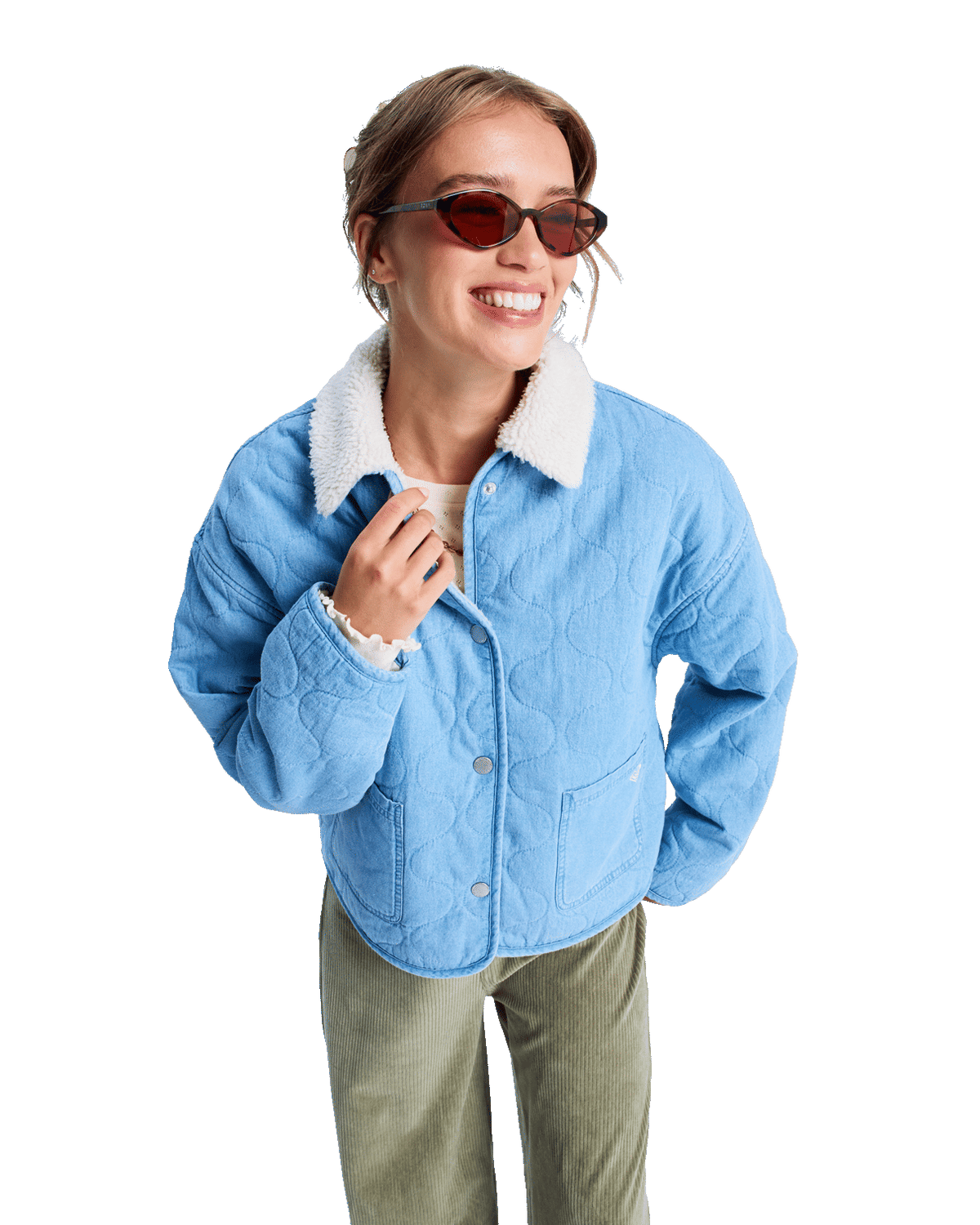 The Roxy Womens Not So Basic Jacket in Beau Blue