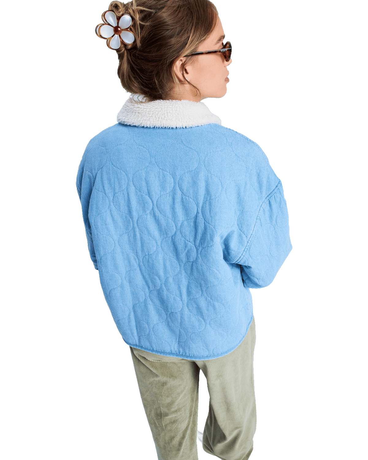The Roxy Womens Not So Basic Jacket in Beau Blue
