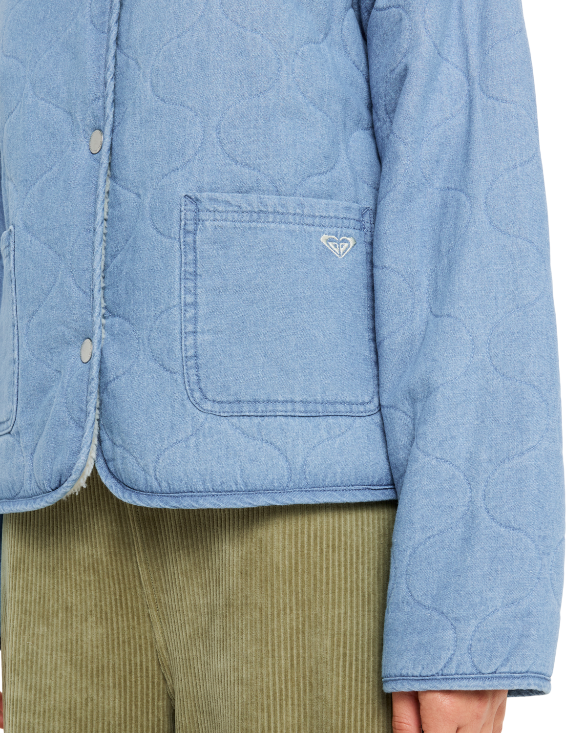 The Roxy Womens Not So Basic Jacket in Beau Blue