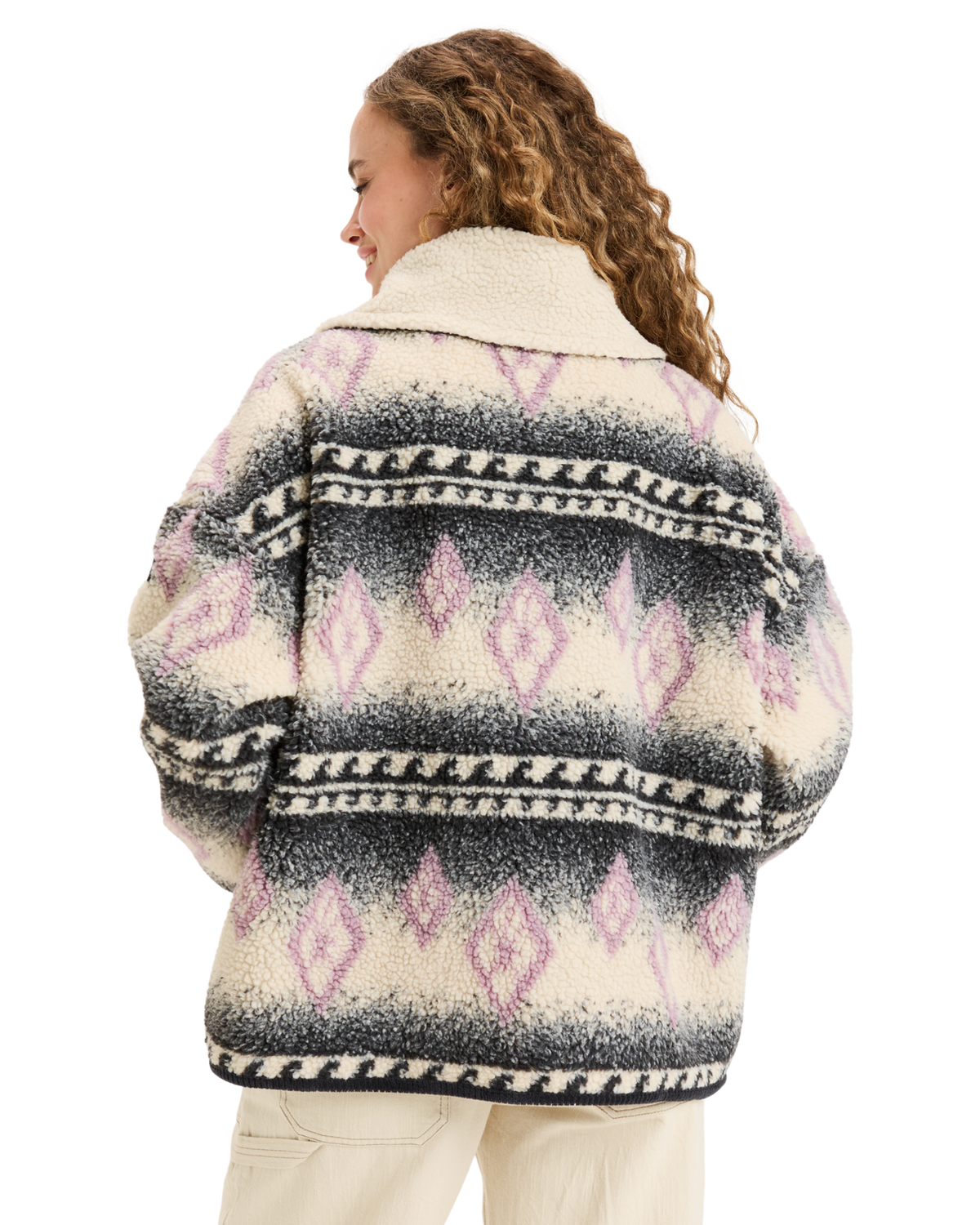 The Roxy Womens Feels Like Winter Jacket in Parchment Feel Like Winter