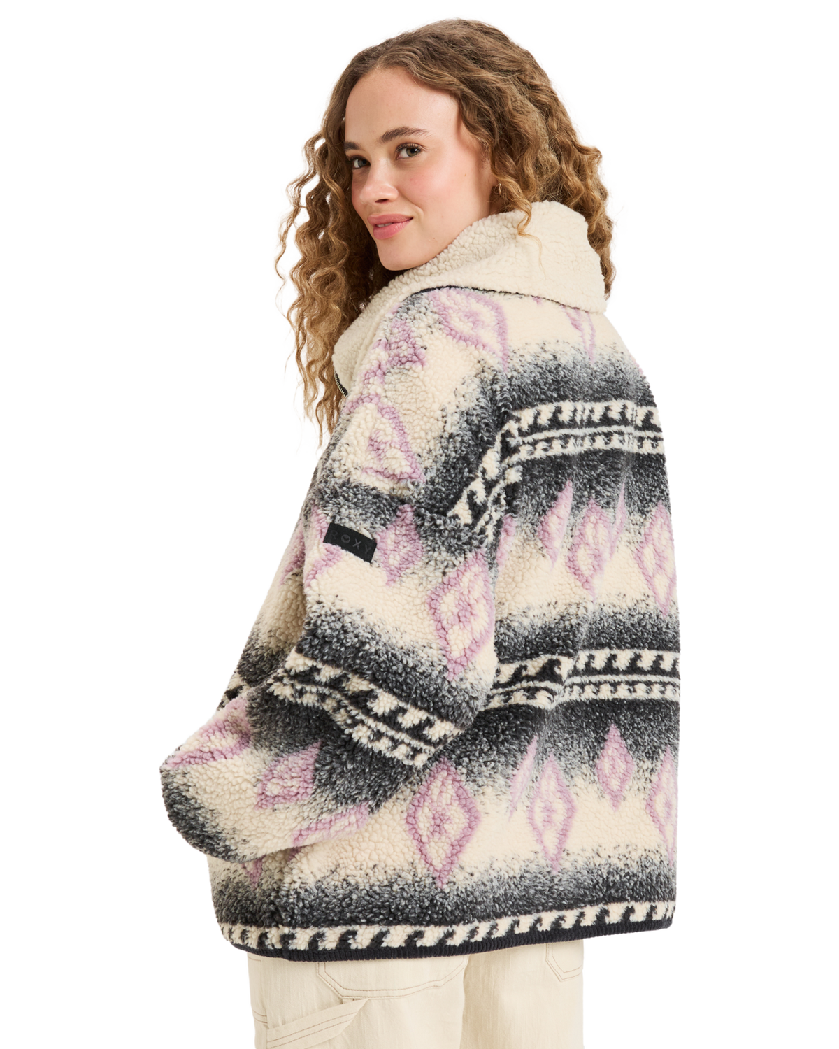 The Roxy Womens Feels Like Winter Jacket in Parchment Feel Like Winter